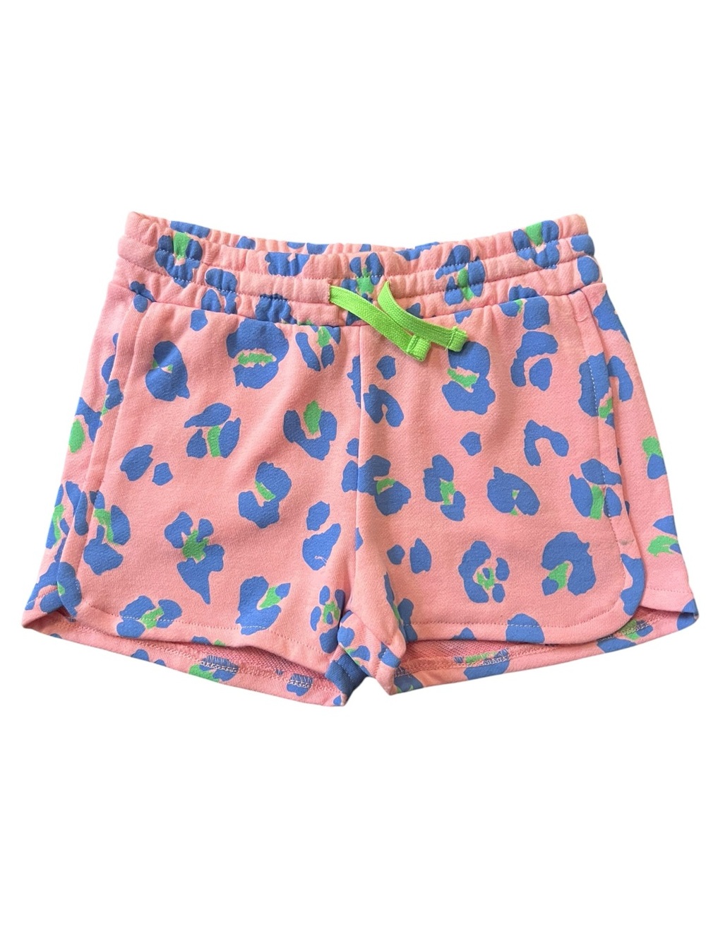Rockets Of Awesome Girls' Pink Leopard-Print Pull-On Shorts Size 5